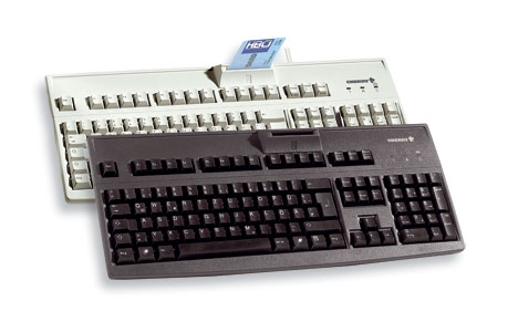 Picture of Cherry G83-6744 keyboard with built in Smart Card reader