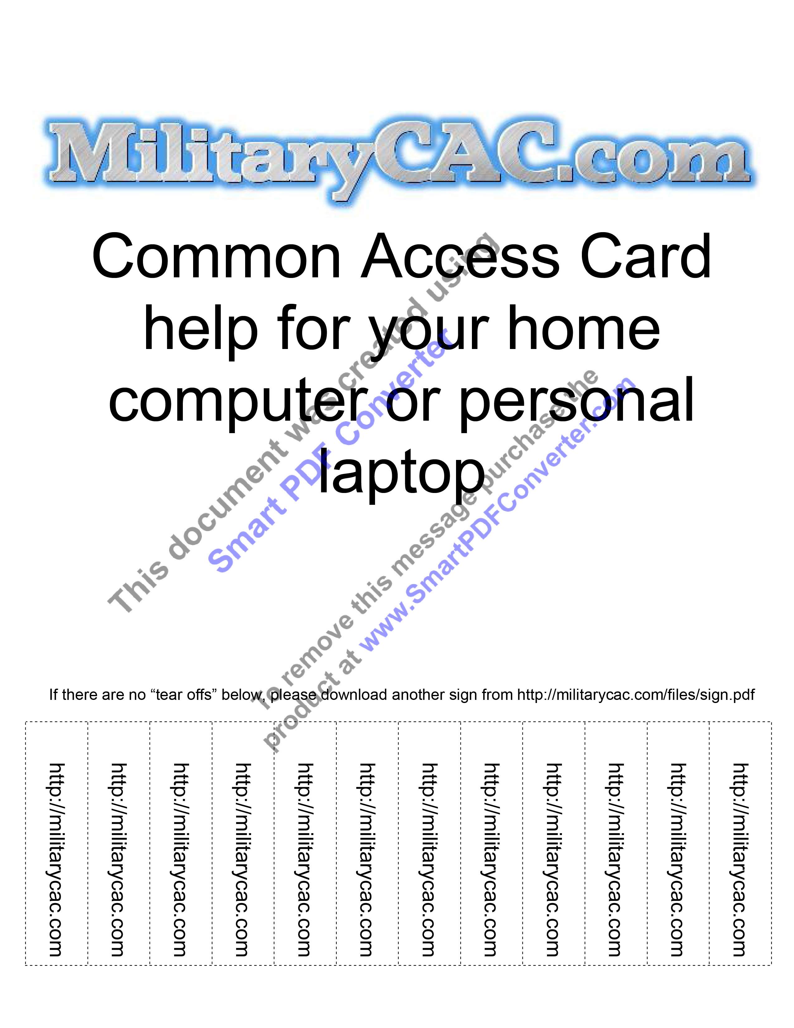 MilitaryCAC's Show your Support page